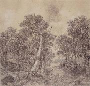 Thomas, Wooded Landscape with River